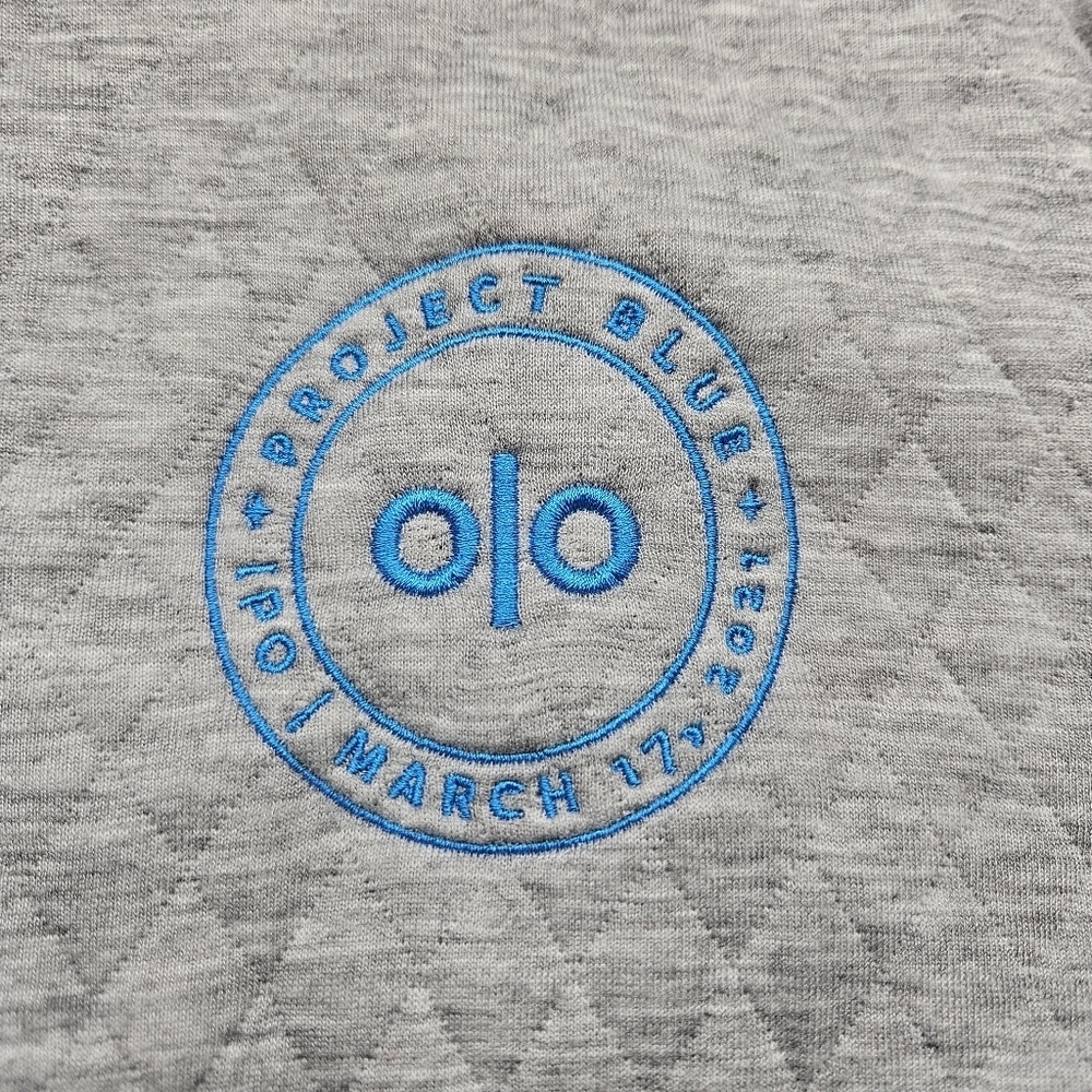 Marine Layer Reversible Corbet Pullover 2XL Charcoal & Heather Grey Quilted - Picture 2 of 10